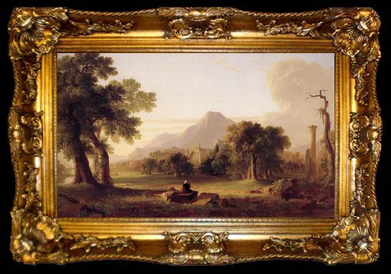 framed  Asher Brown Durand The Evening of Life, ta009-2